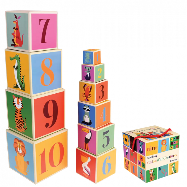Colourful Creatures Stacking Blocks & Animal Friends Memory cards