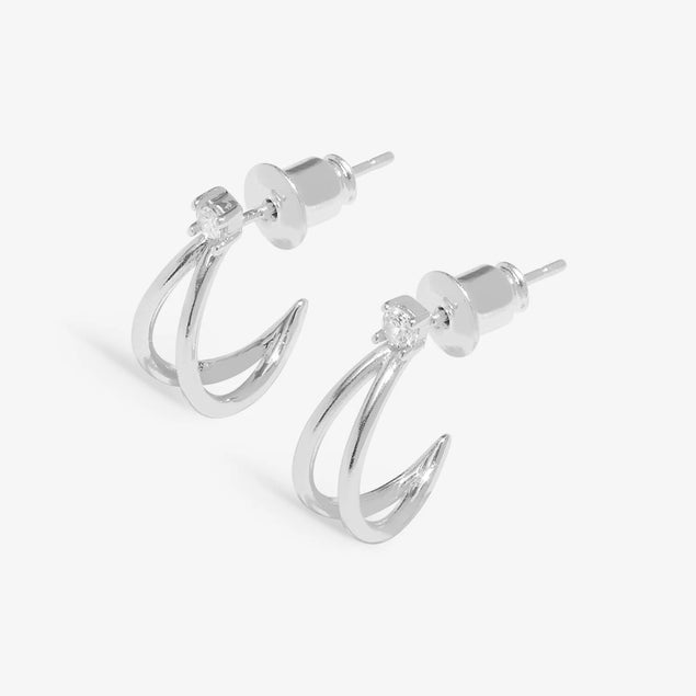 Joma Jewellery Soul Shine Cubic Zirconia Hoop Earrings