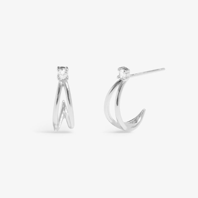Joma Jewellery Soul Shine Cubic Zirconia Hoop Earrings