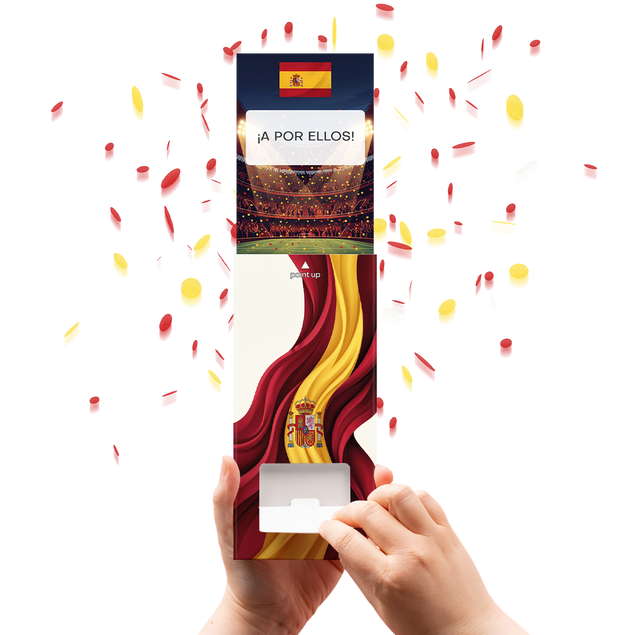 Spain Football World Cup Cannon Confetti Shooter Card
