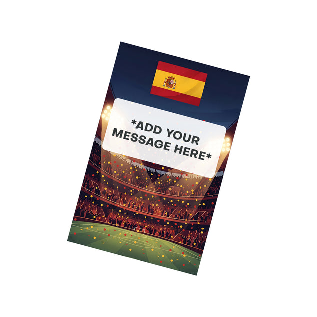 Spain Football World Cup Cannon Confetti Shooter Card