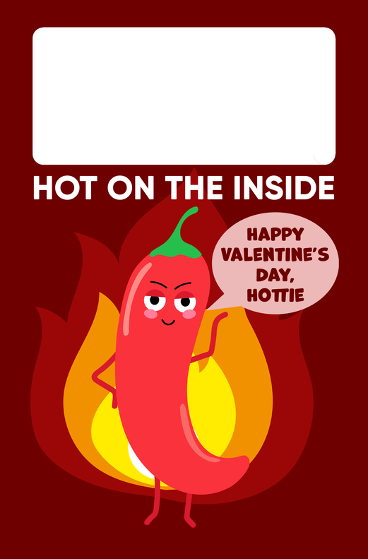 Happy Valentine's Day, Hottie Cannon Confetti Shooter Card