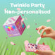 Twinkle Party Birthday Non-Personalised 5-Sided Confetti-exploding Greetings Card