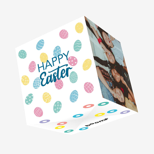 Easter Eggs Confetti-exploding Greetings Card