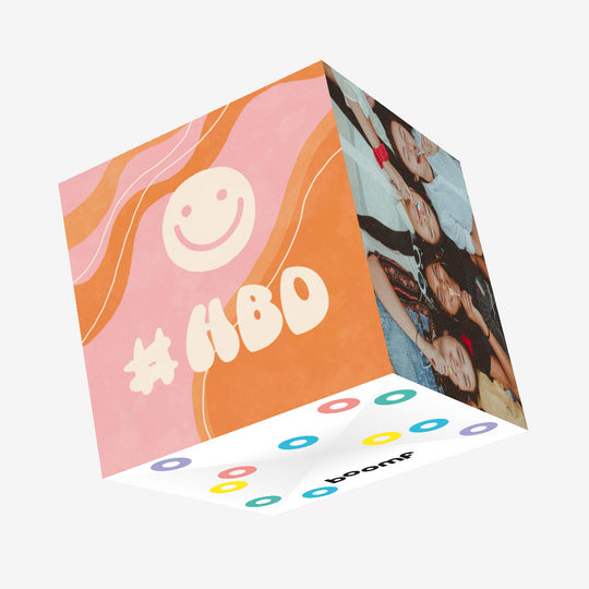 #HBD 3D Cube Card