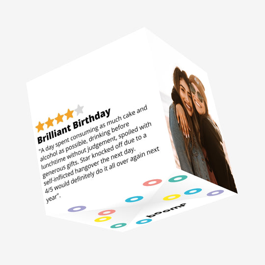 Brilliant Birthday Review Confetti-exploding Greetings Card