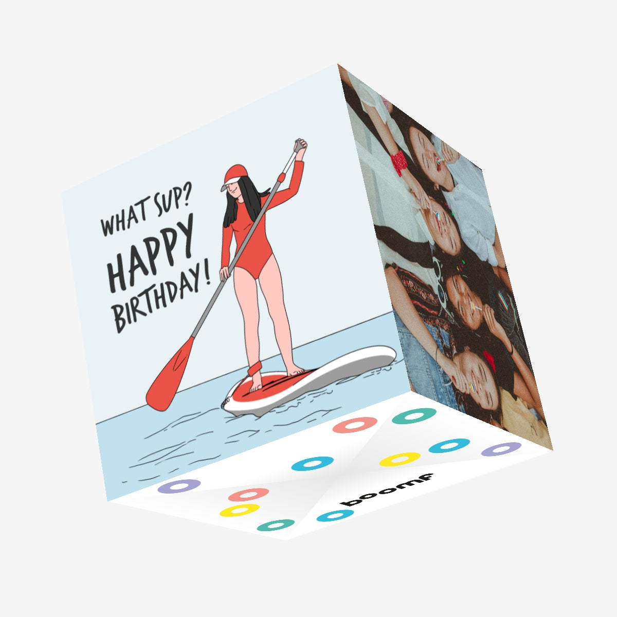 Sup Board Happy Birthday Confetti-exploding Greetings Card – Boomf