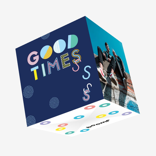 Good times Confetti-exploding Greetings Card