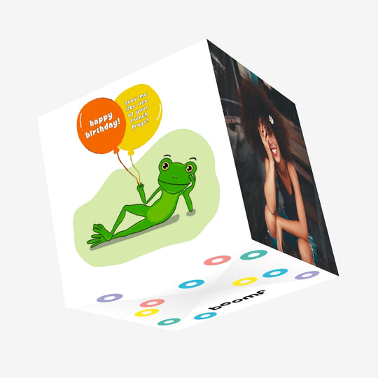 Happy Birthday Draw Me Confetti-exploding Greetings Card