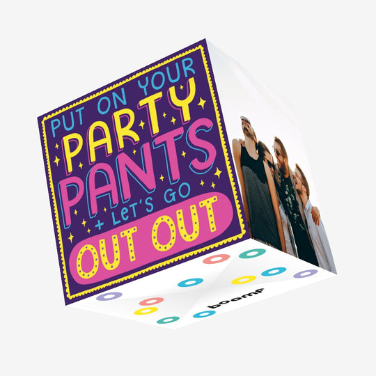 Let's Go Out Out Confetti-exploding Greetings Card