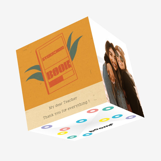 My Dear Teacher Confetti-exploding Greetings Card