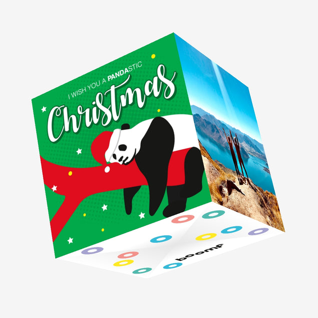 I Wish You A Pandastic Christmas Confetti-exploding Greetings Card