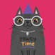 Pawty Time Black Cat Card