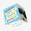 Terrific Tenth Confetti-exploding Greetings Card