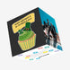 Happy Birthday Green Cupcake With Hat St. Patrick's Day Confetti-exploding Greetings Card
