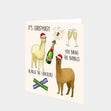 Alpaca The Crackers Christmas Card