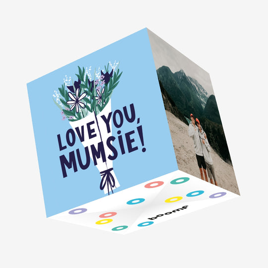 Love You Mumsie Flowers Mother’s Day Confetti-exploding Greetings Card