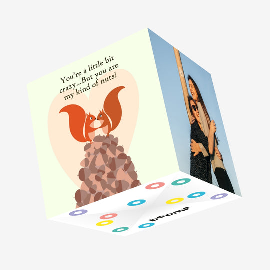 Cute Squirrel Couple Valentine's Confetti-exploding Greetings Card
