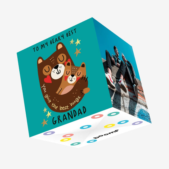 To My Beary Best Grandad Confetti-exploding Greetings Card