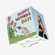 Happy Mother's Day Tulips And Rabbit Confetti-exploding Greetings Card