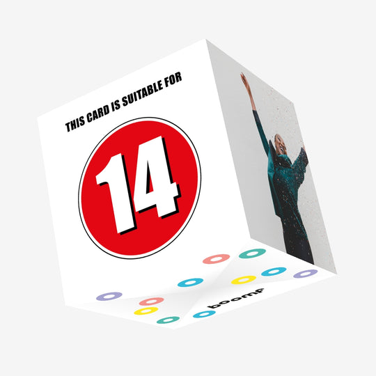 14th Birthday Confetti-exploding Greetings Card