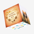 Happy Wedding Day Steampunk Heart And Rings Confetti-exploding Greetings Card