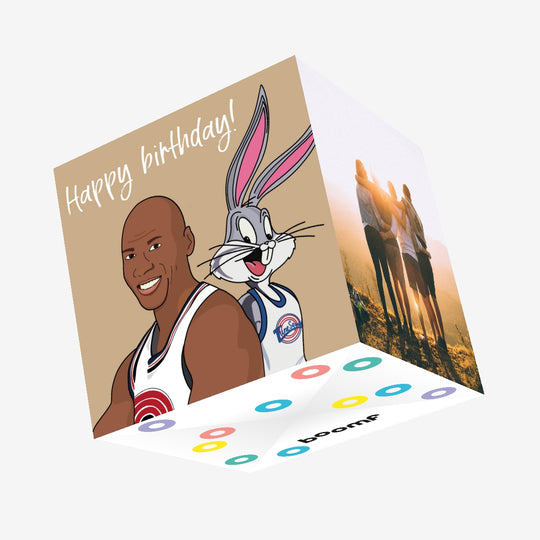 Space Jam Birthday Confetti-exploding Greetings Card