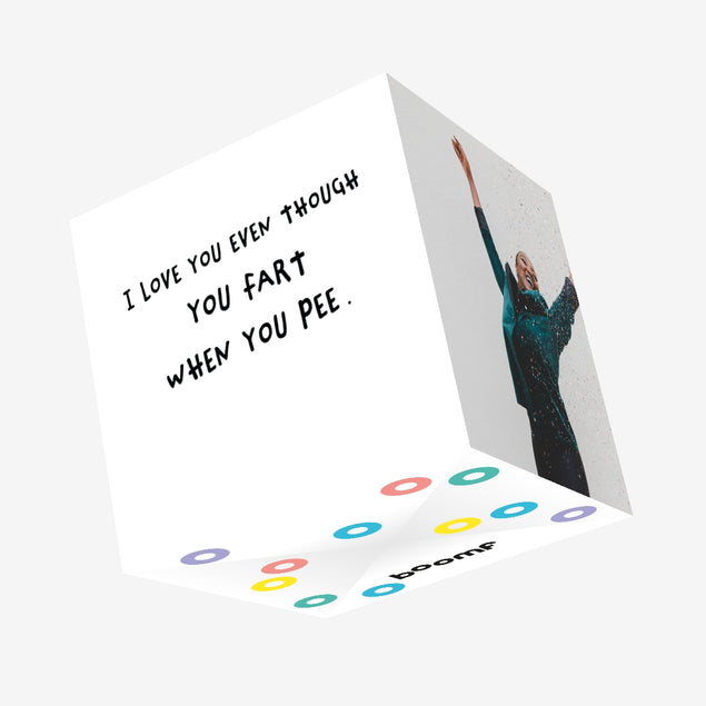 Fart When You Pee Confetti-exploding Greetings Card