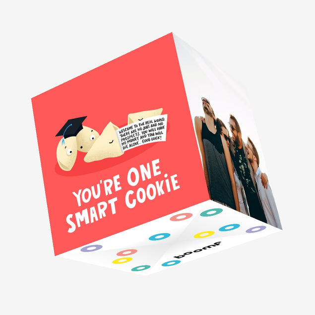Smart Cookie Graduation Celebration Confetti-exploding Greetings Card