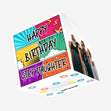 Happy Birthday Stepdaughter Comic Strip Confetti-exploding Greetings Card