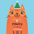 Pawty Time Ginger Cat - 1