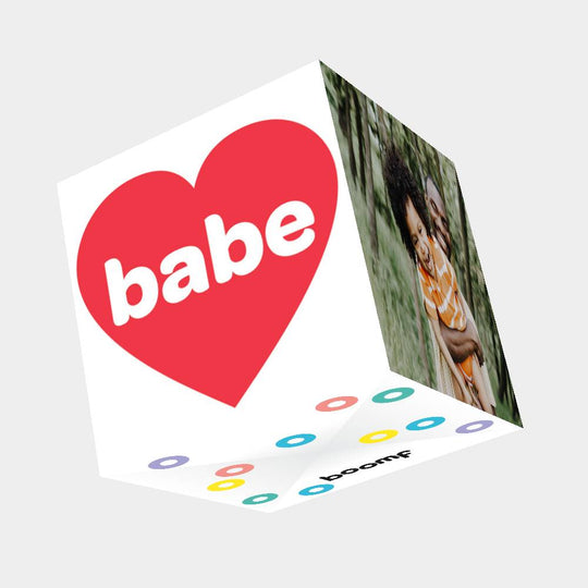 Babe Bomb 3D Cube Card