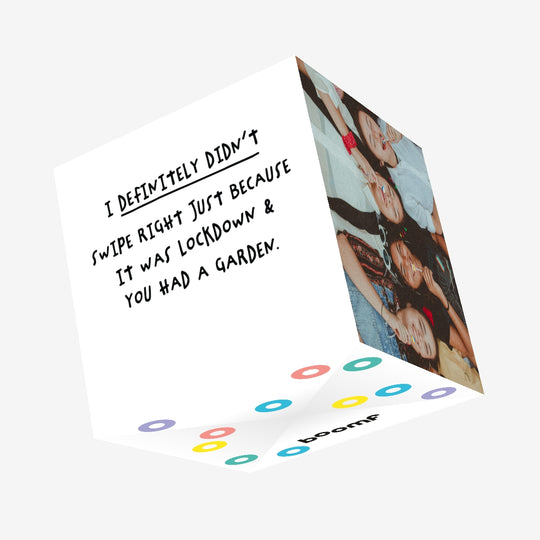 Lockdown Garden Confetti-exploding Greetings Card