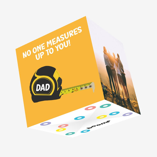 No One Measures Confetti-exploding Greetings Card