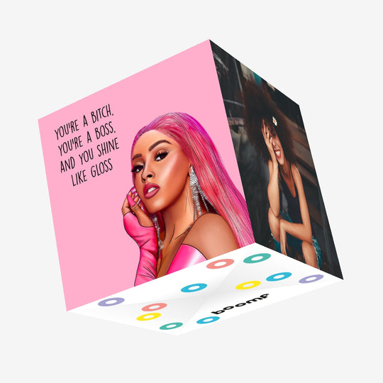 Shine Like Gloss Confetti-exploding Greetings Card