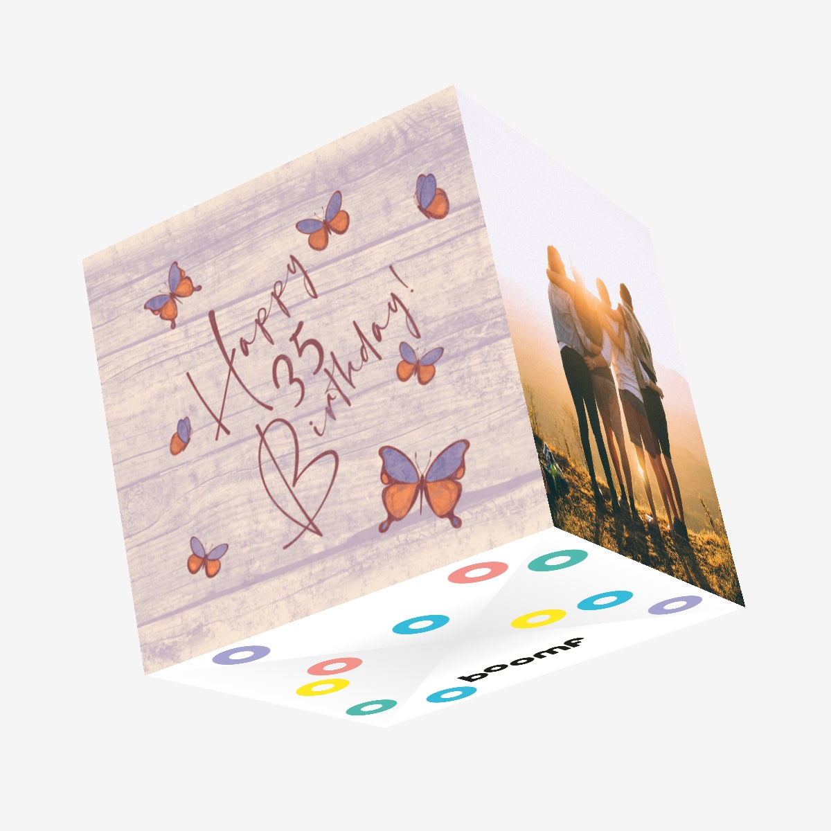 Tree Butterflies 35th Birthday Confetti-exploding Greetings Card – Boomf