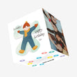 Snow Angel Happy Birthday Confetti-exploding Greetings Card