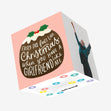 Every Day Feels Like Christmas Festive Pudding Confetti-exploding Greetings Card