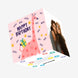 Pastel Giraffe And Gift Birthday Confetti-exploding Greetings Card