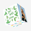 Get Well Soon Leaves Confetti-exploding Greetings Card