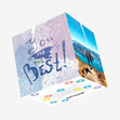 You Are The Best Violet Confetti-exploding Greetings Card