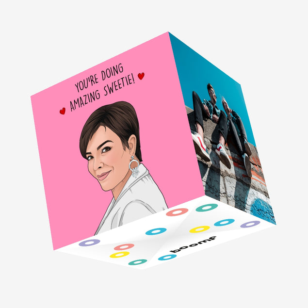 You're Doing Amazing Sweetie Confetti-exploding Greetings Card