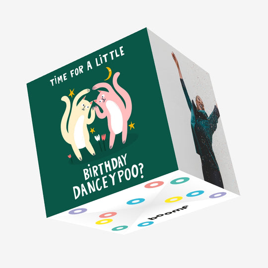 Time For A Little Danceypoo Birthday Confetti-exploding Greetings Card