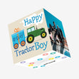Happy Birthday Tractor Boy Confetti-exploding Greetings Card