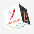 Happy Birthday Chili Pepper And Garlic Confetti-exploding Greetings Card