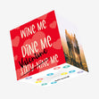 Wine Me, Dine Me, Valentine Me Confetti-exploding Greetings Card
