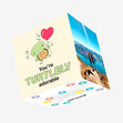 You're Turtley Adorable Valentine's Day Confetti-exploding Greetings Card