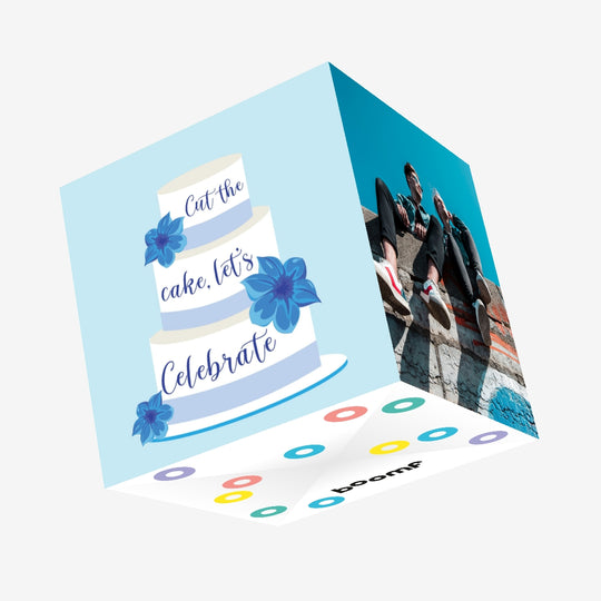 Cut The Cake, Let's Celebrate Confetti-exploding Greetings Card