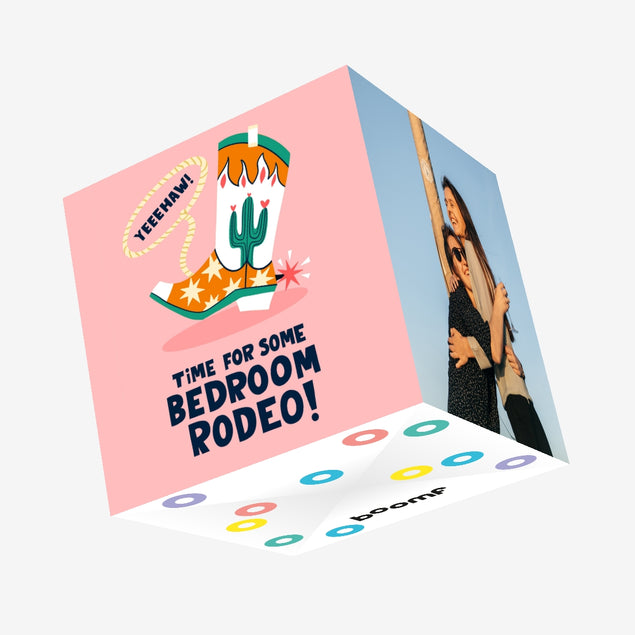 Cowboy Bedroom Rodeo Confetti-exploding Greetings Card