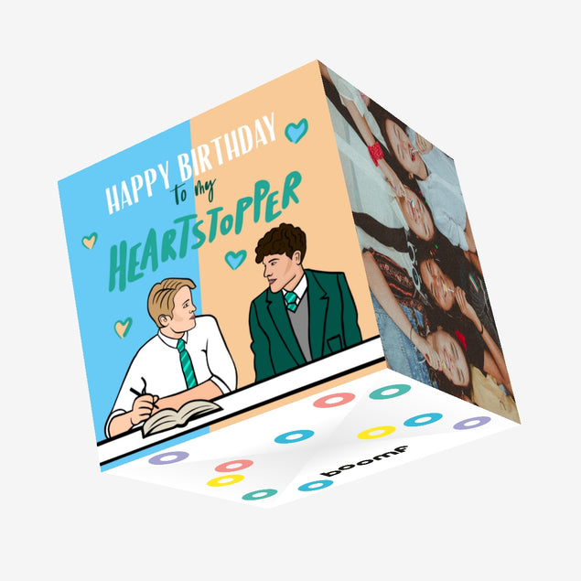 Heartstopper Birthday Confetti-exploding Greetings Card